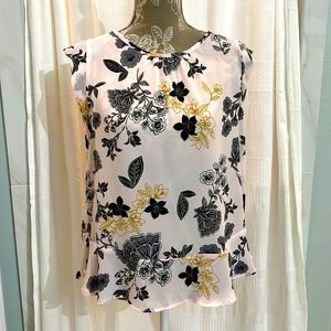 Loft Top light pink with black & gray